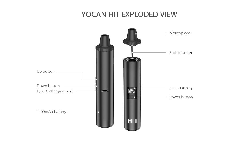 Yocan ضرب الجاف عشب مجموعة أجه - مراجعة Dried Herbs وسعره