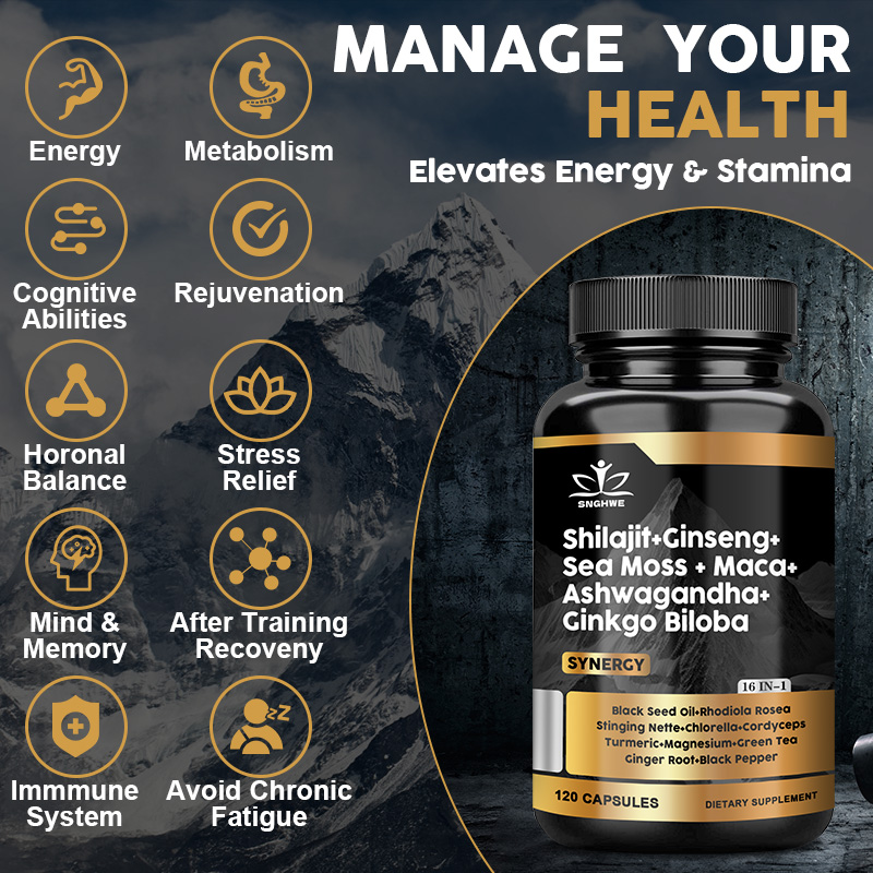 مكملات Shilajit الجينسنغ وطحلب - مراجعة Ginger Tea وسعره