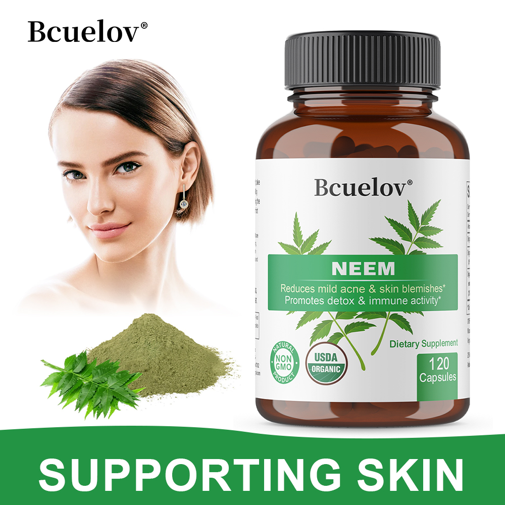 كبسولات أوراق النيم العضوية، م - مراجعة Herbal Supplement وسعره