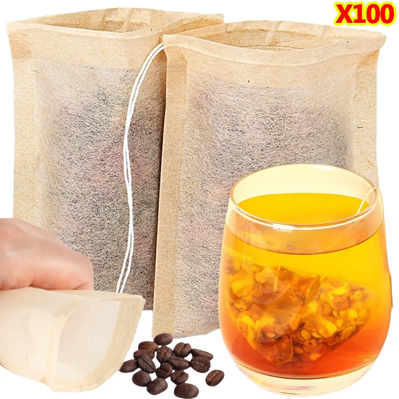 100 قطعة أكياس الشاي مع فلتر ا - مراجعة Herbal Tea وسعره