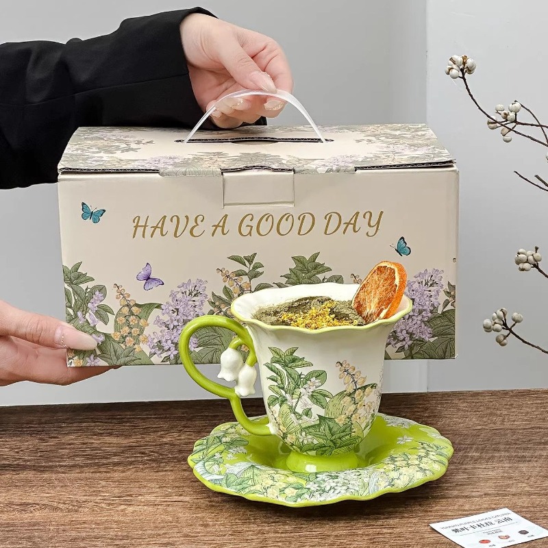 طقم شاي بعد الظهر بتصميم زهرة  - مراجعة Chamomile Tea وسعره