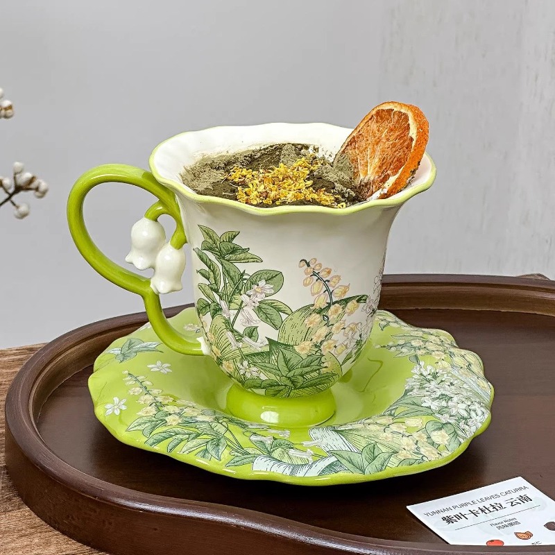 طقم شاي بعد الظهر بتصميم زهرة  - مراجعة Chamomile Tea وسعره