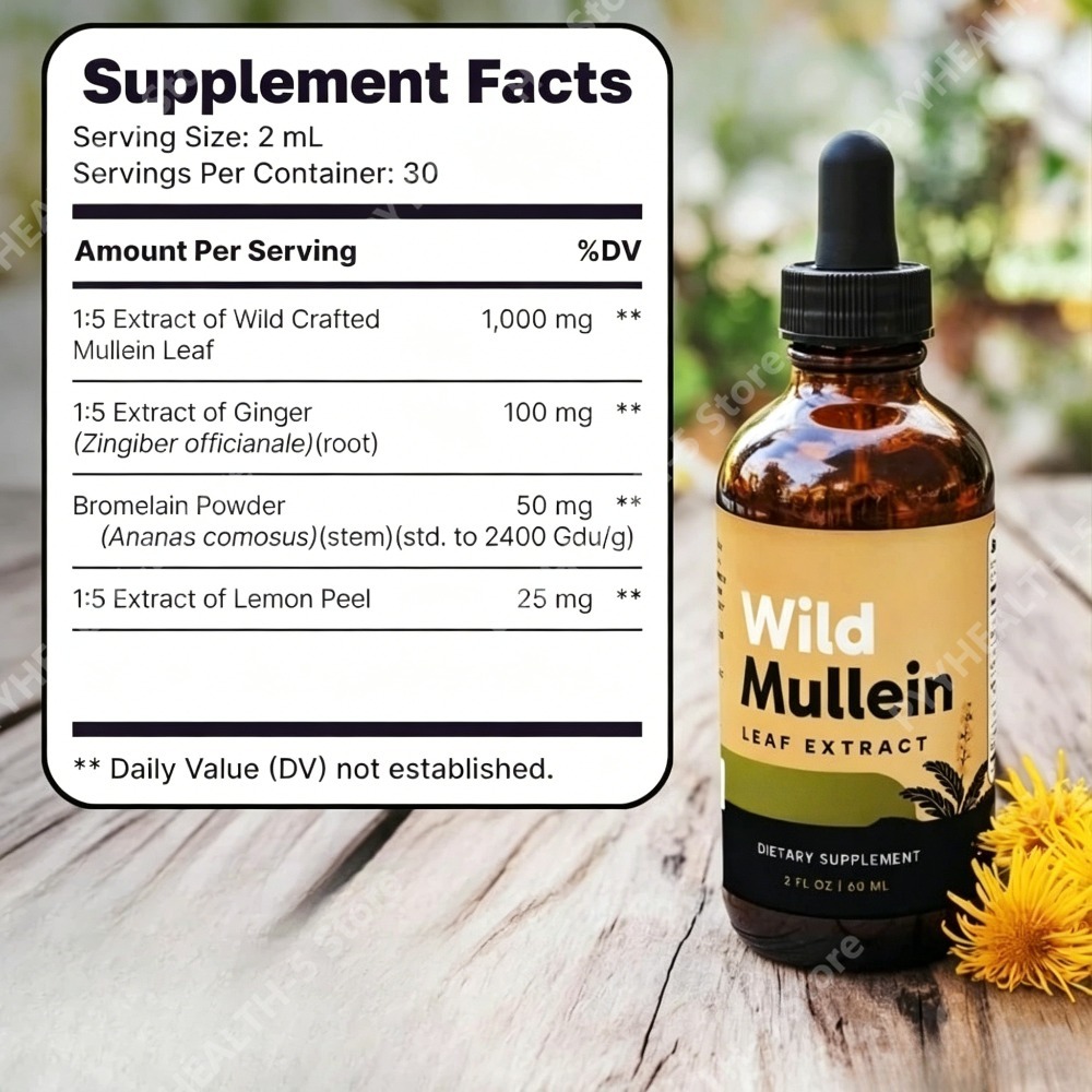 قطرات أوراق المولين البري مع ا - مراجعة Herbal Supplement وسعره