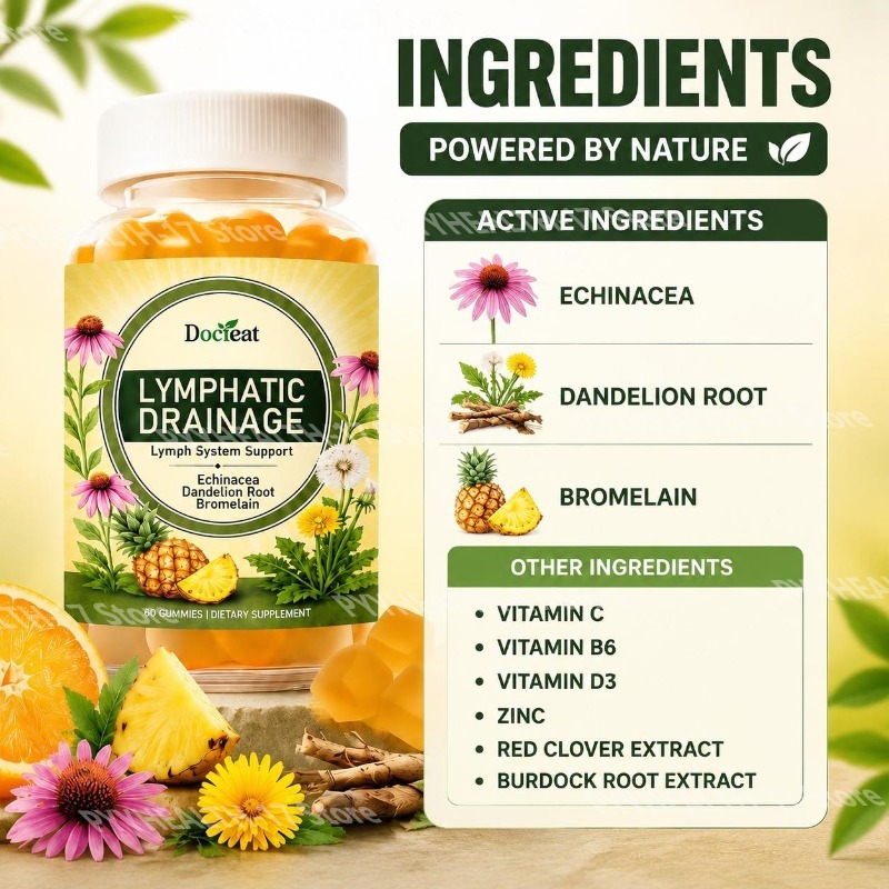 حلوى دوكتيت لدعم الجهاز اللمفا - مراجعة Herbal Supplement وسعره