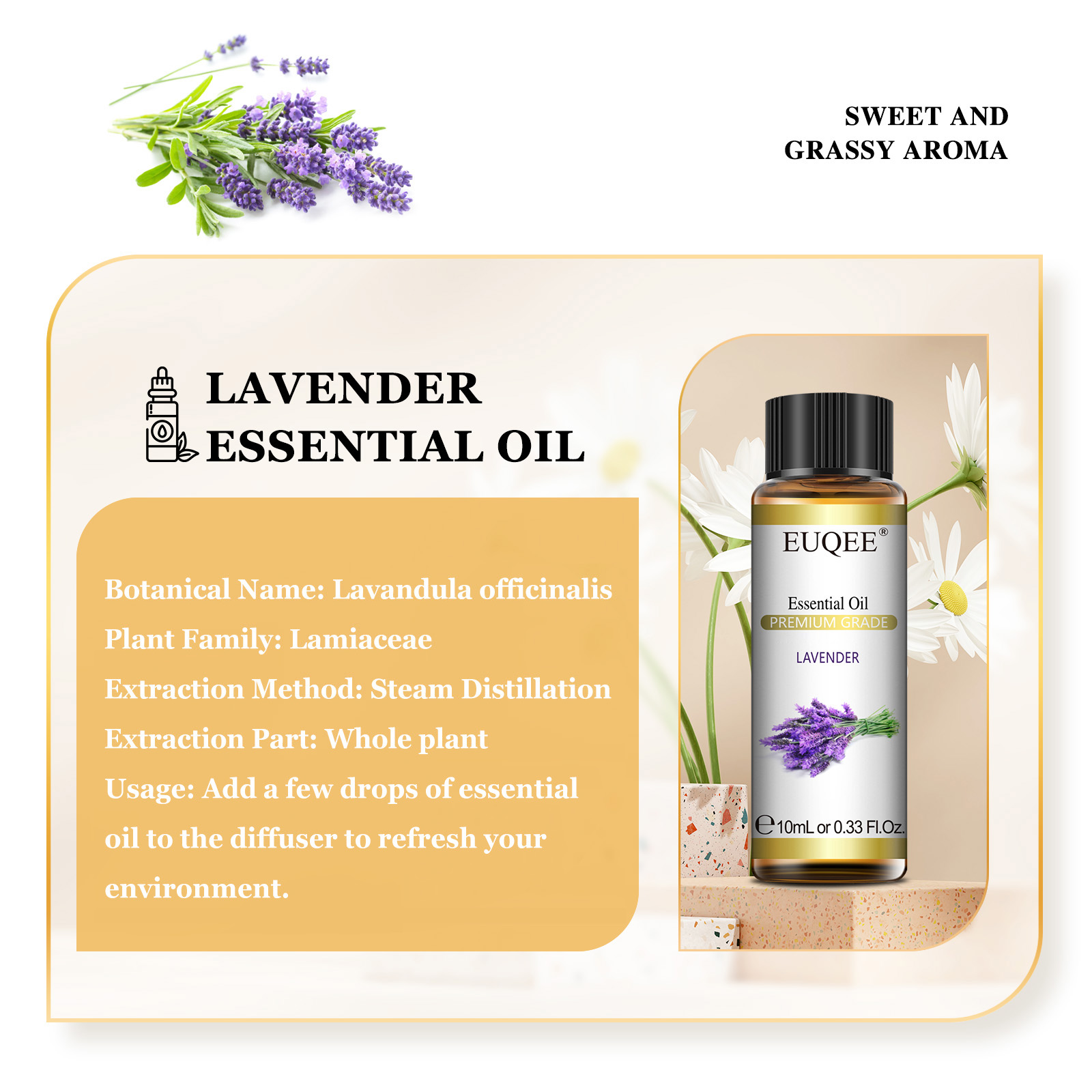 زيت عطري طبيعي نقي من EUQEE سع - مراجعة Lavender Oil وسعره