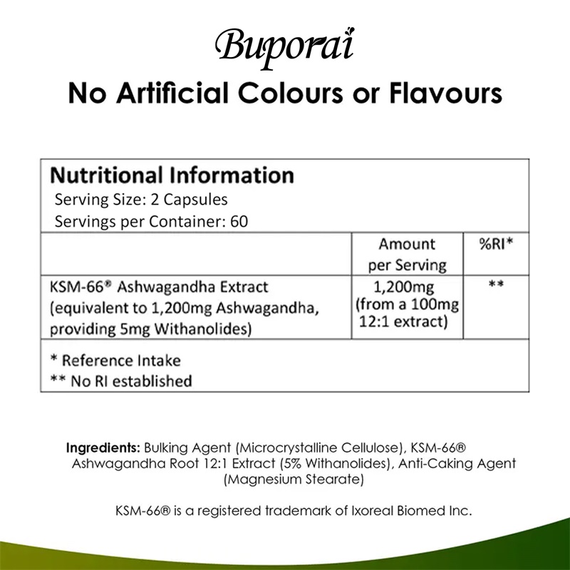 Ashwagandha KSM-66 1200mg - يد - مراجعة Herbal Supplement وسعره