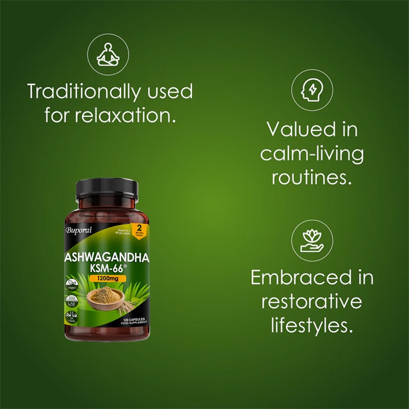 Ashwagandha KSM-66 1200mg - يد - مراجعة Herbal Supplement وسعره