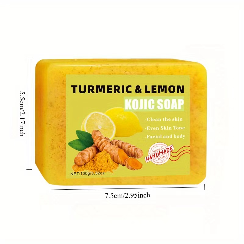 قطعتان من صابون حمض الستريك ال - مراجعة Turmeric وسعره